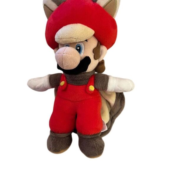 Nintendo Super Mario Bros Flying Squirrel Mario Plush Toy 9"‎ Official rare - Picture 1 of 9